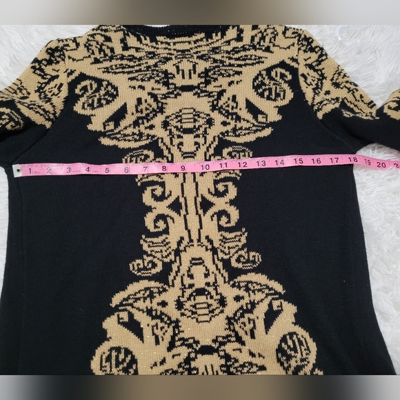 Gold and black cardigan size small Le Temps des Cerises - Picture 5 of 8
